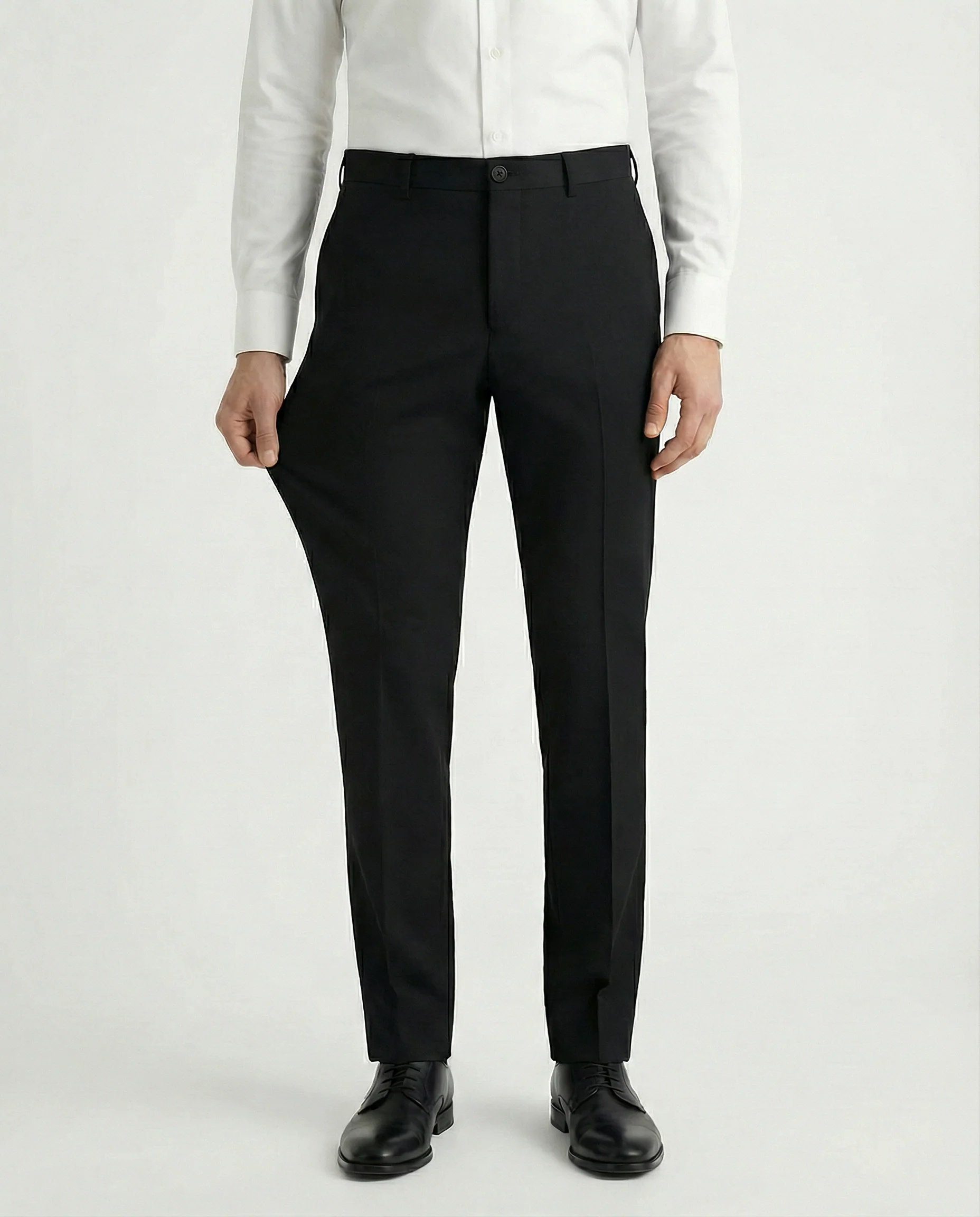 Pantalones de Vestir Elásticos Azzurro